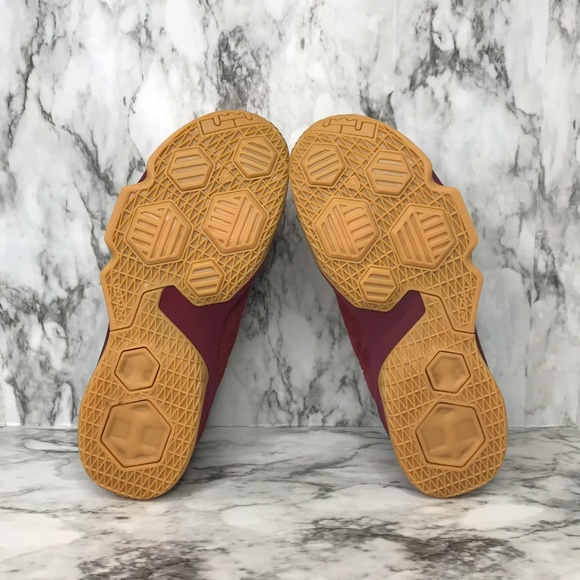 NEW Nike Lebron 13 Xlll Low Premium Red Team Suede - Picture 6 of 8